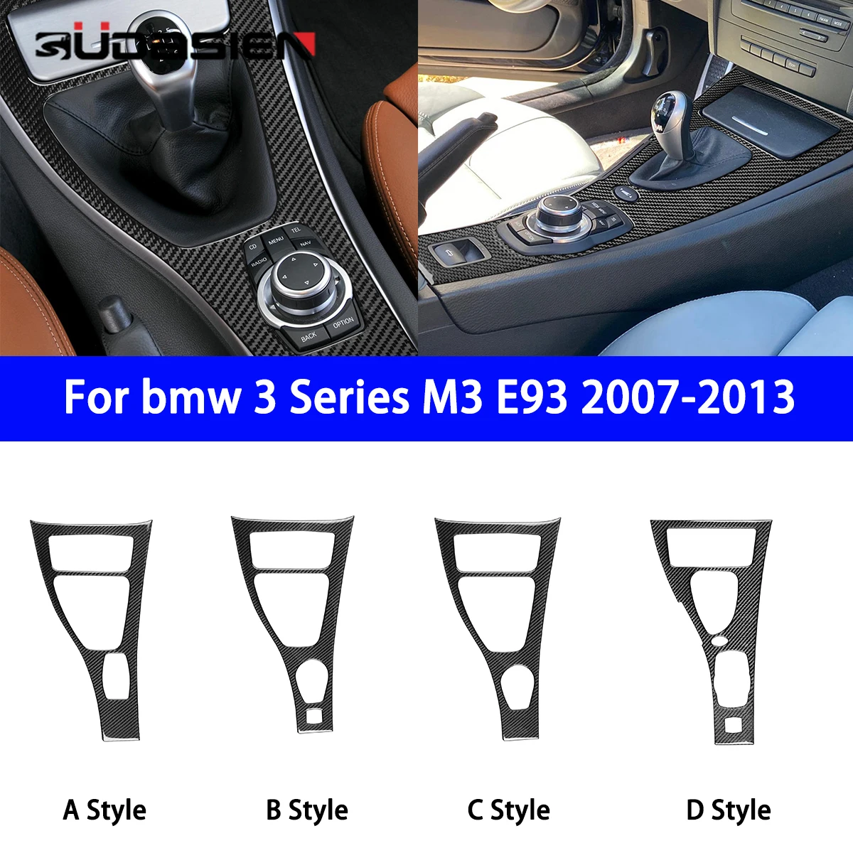 

Suitable for BMW 3 Series M3 E90/93 2007-2013 Car Gear Panel Decorative Sticker Carbon Fiber Interior Modification.