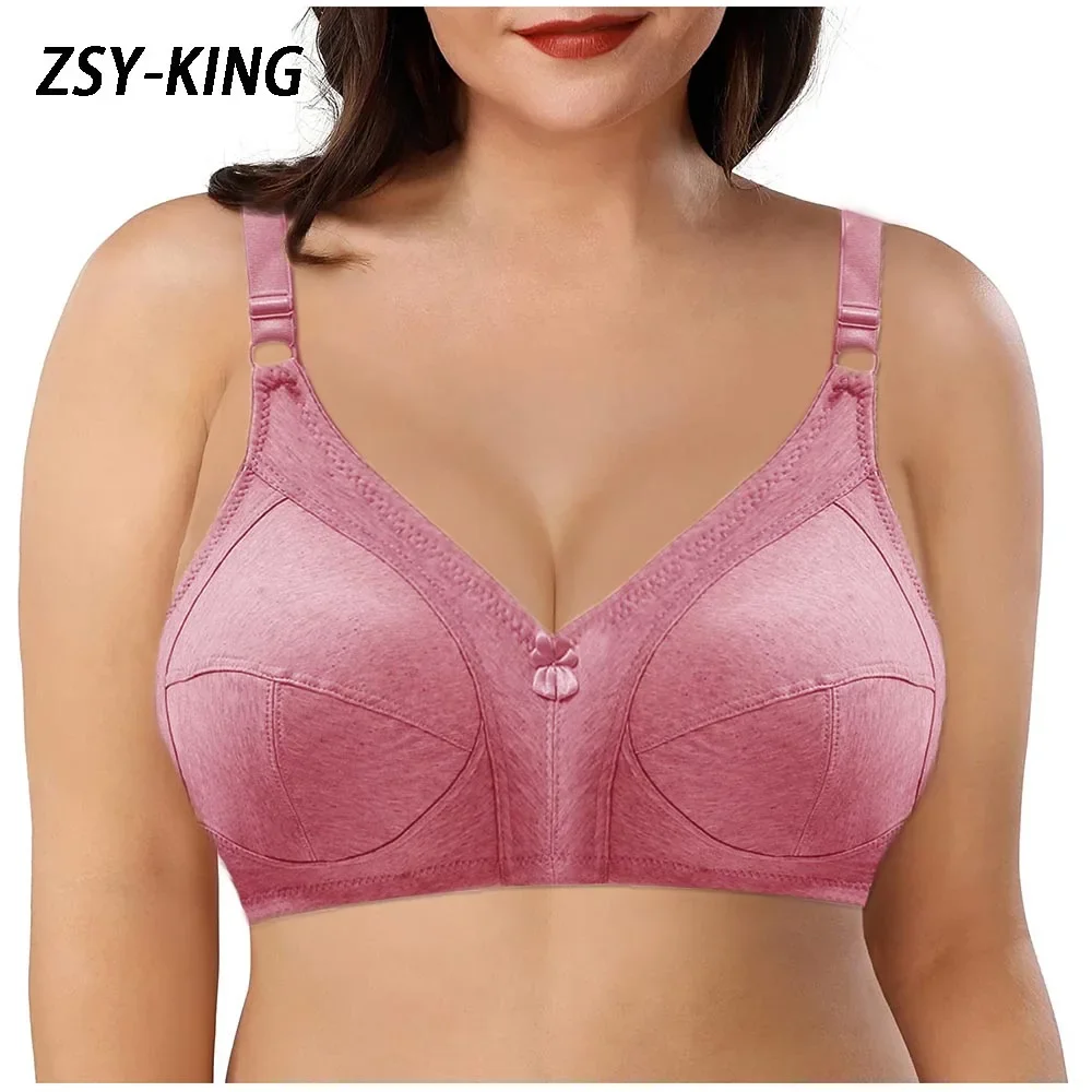 MOM bra 36F-46F Full cup C/D/DD/E/F Cotton bras for women push up bra without steel rings thin breathable large size 80-115 C01