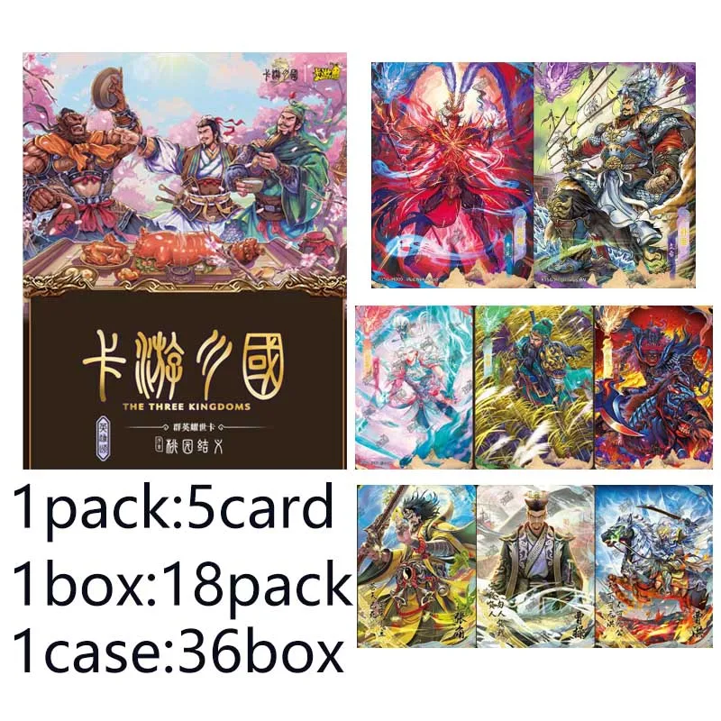 Wholesale Kayou Three Kingdoms Oath of the Peach Garden Vol.1 Collectible Trading Card Booster Box Gift