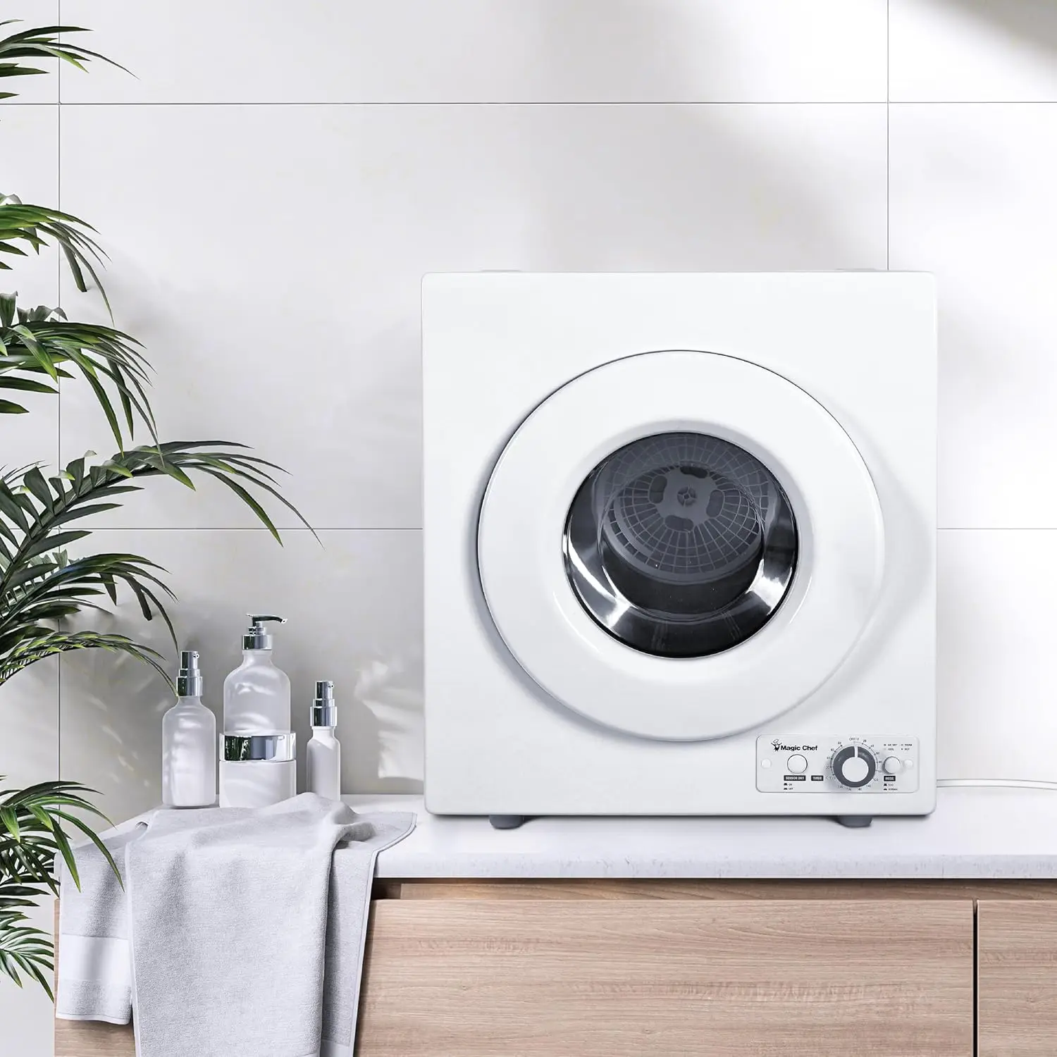 Chef Compact Laundry Dryer Machine, Small Portable Dryer, Vented, 2.6 Cubic Feet, White