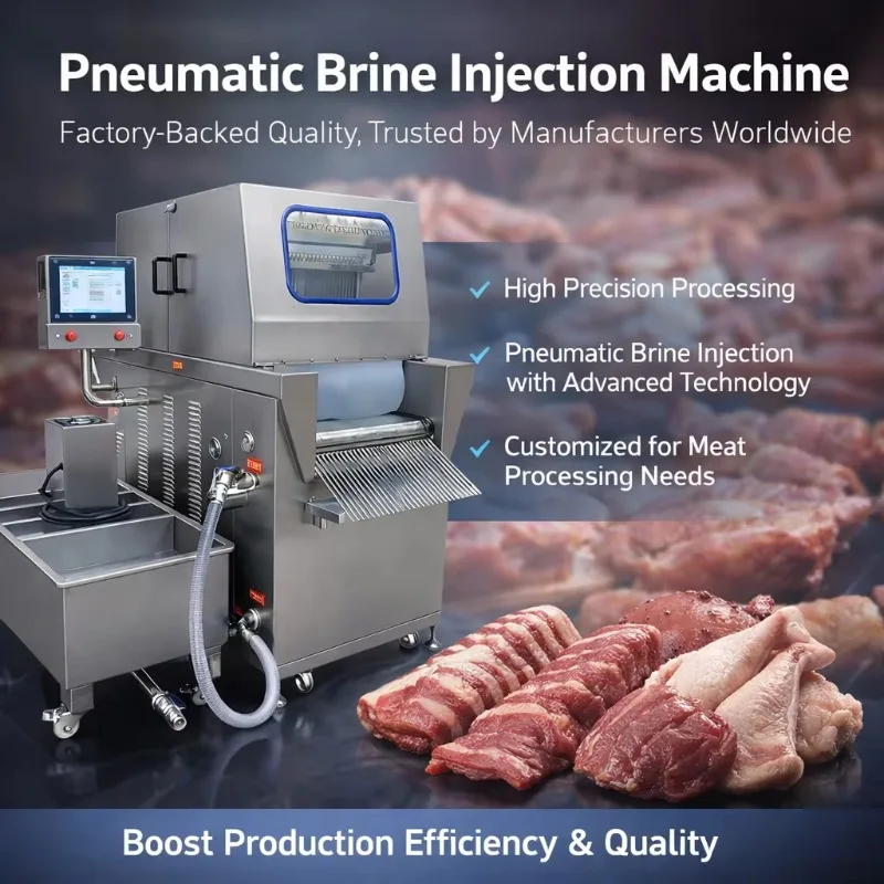 Meat Processing Machinery Automatic 48 Needles Meat Injection Machine Industrial Saline Injection Machine for Chicken Pork Beef
