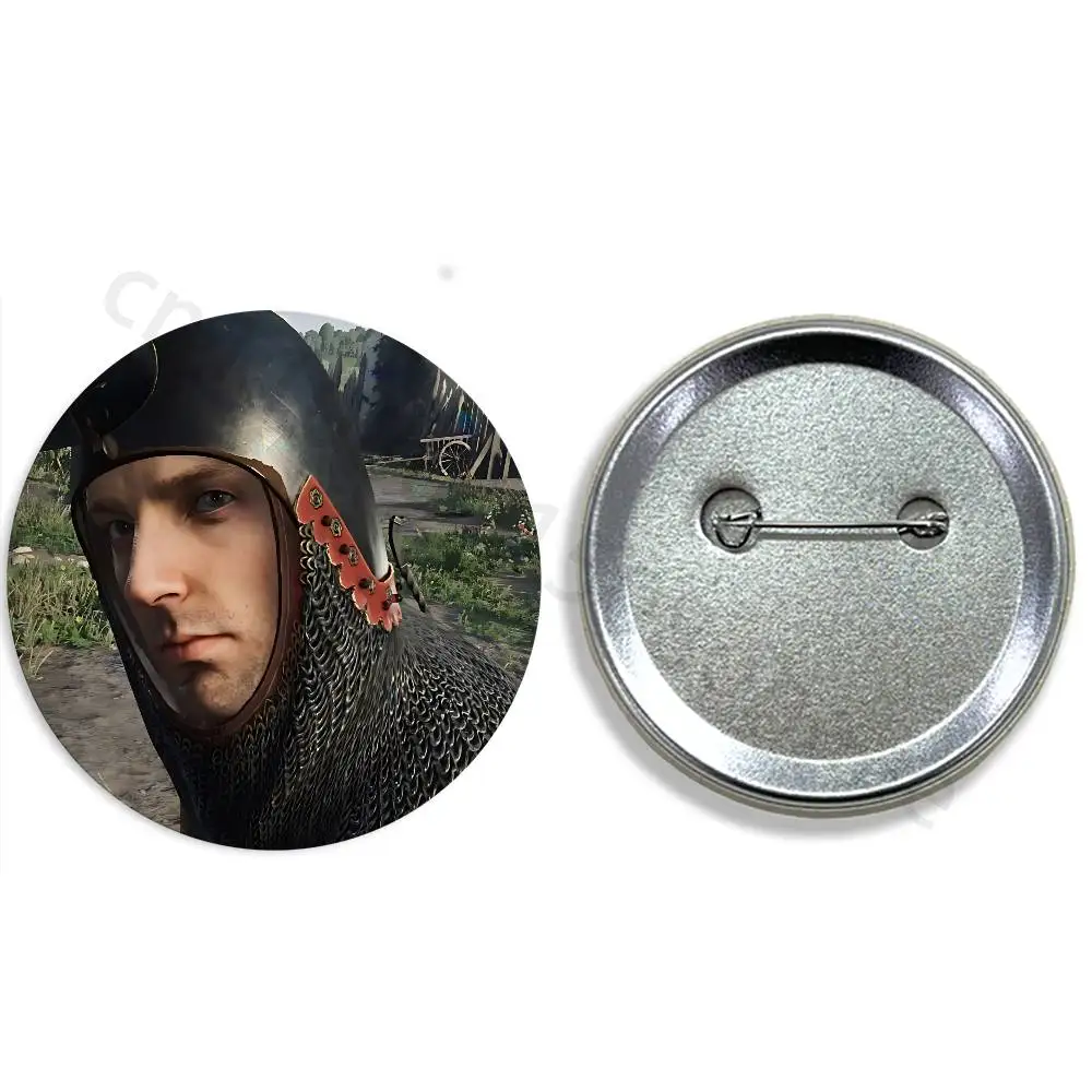K-Kingdom Come Deliverance 25mm 75mm 44mm 58mm 32m Coin Badges Personalized Handmade Round Brooches Pins Accessory