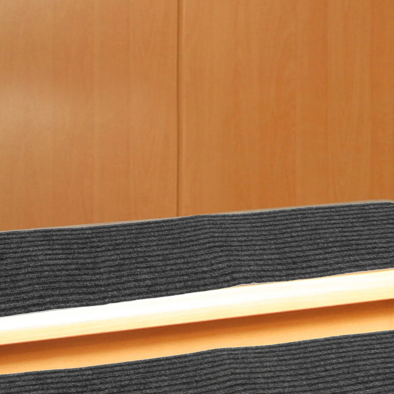 Non-Slip Stair Carpet Strips with Adhesive Backing for Wood, Tile, Glass & Stone Steps – Lightweight & Easy Install