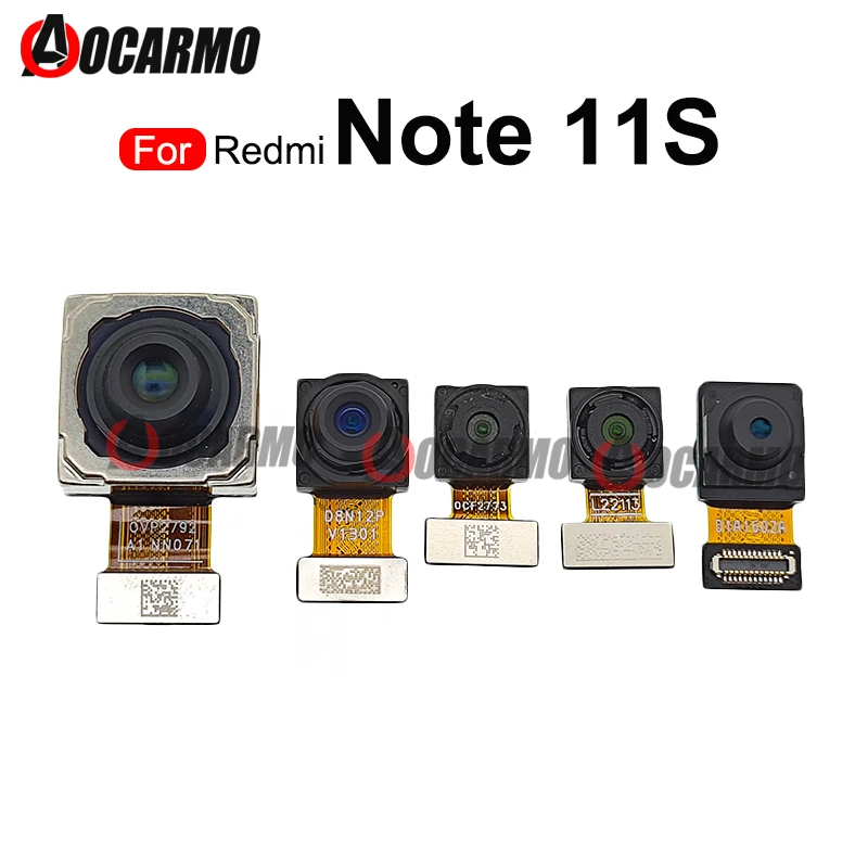 Front And Rear Big Mian Back Macro Ultra-Wide Camera For Redmi Note 11S Repair Replacement Parts