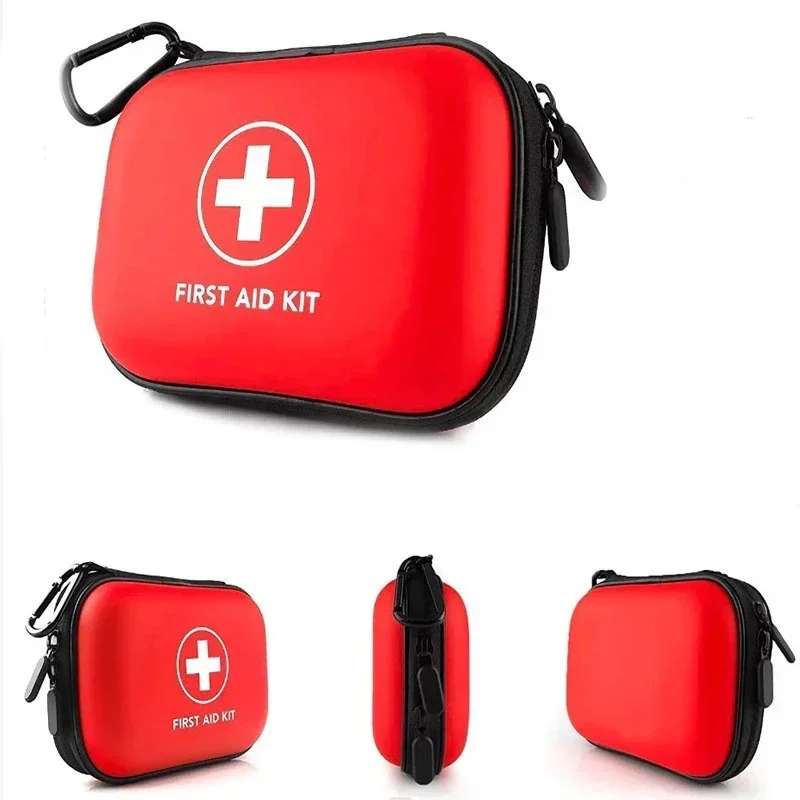 Portable Home First Aid Kit School Emergency Epidemic Prevention PU Waterproof First Aid Kit Car EVA Hard Shell Storage Kit