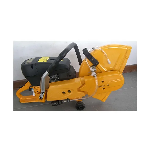 3.5KW air cooled single cylinder two stroke portable gasoline diamond saw blade metal concrete cutting machine