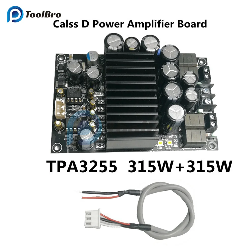 

600W TPA3255 Digital HiFi Power Amplifier Board 2.0 Channel High Power Stereo Audio Amp for Car Speaker Subwoofer Home Theater