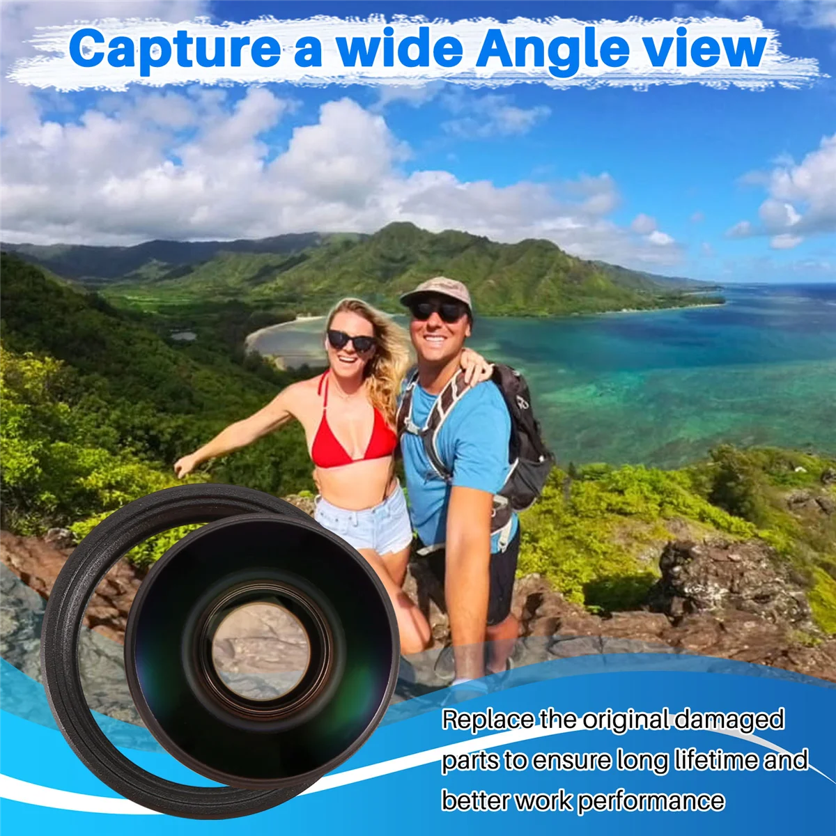 เลนส์อะไหล่สำหรับ Insta360 X3 X4อะไหล่สำหรับซ่อมกล้องแอคชั่น