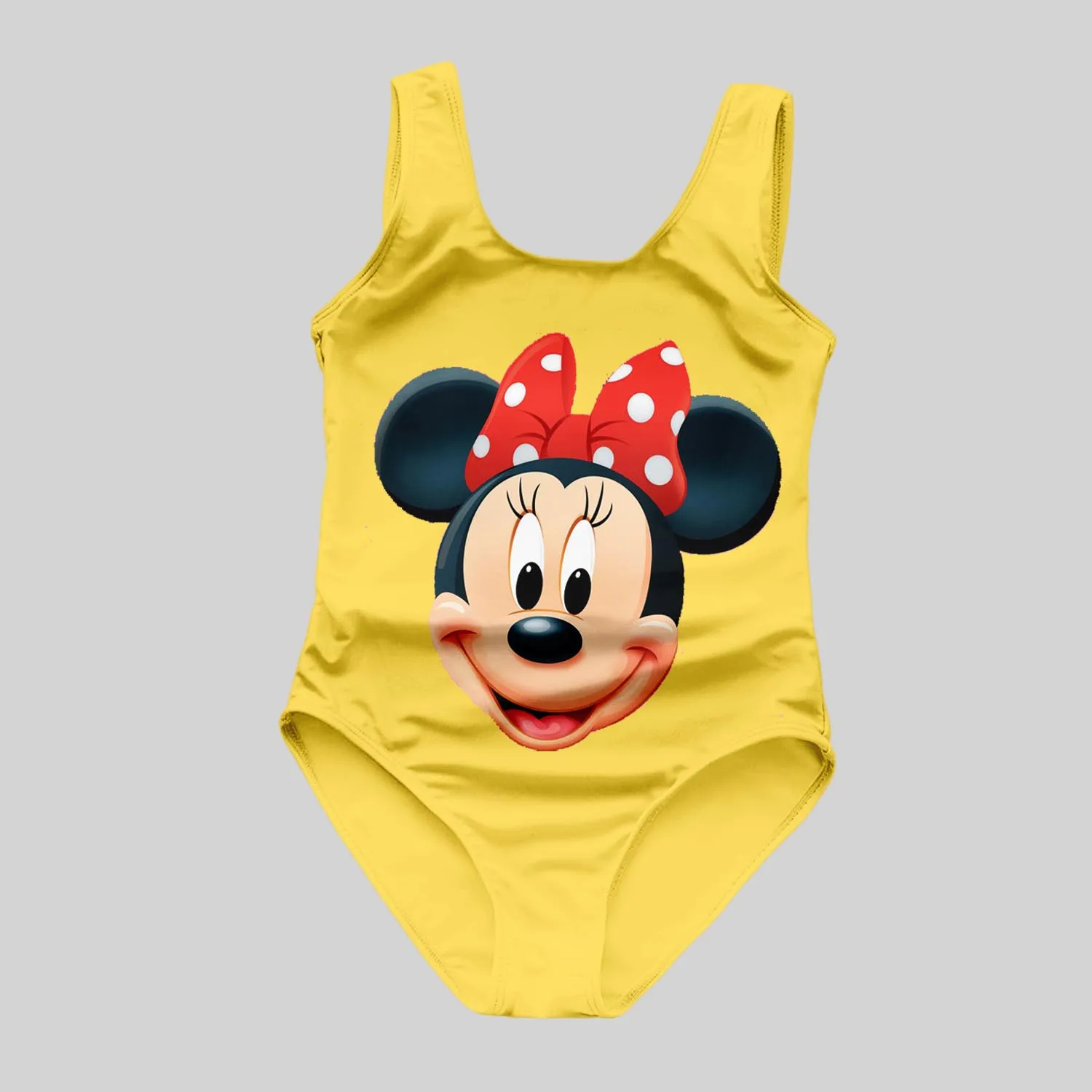 Summer New 3D Printed One-Piece Swimsuit Cute Mickey Mouse Women\'s Adult Sleeveless Swimsuit Girls Fashion Breathable Swimsuit