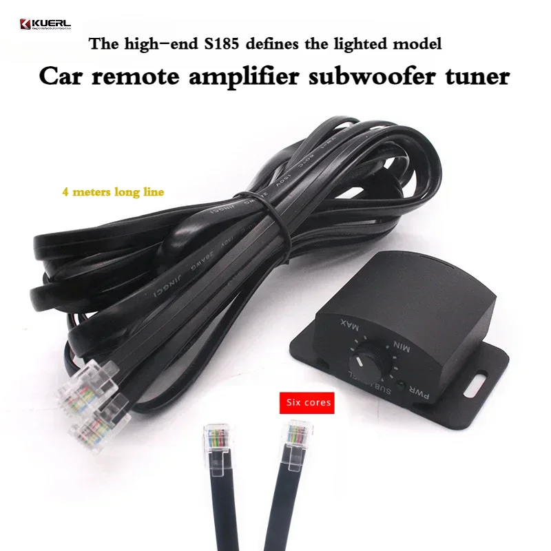 Placa amplificadora de Subwoofer modificada para coche, controlador de sonido, Control remoto de volumen, sistema de sonido de ajuste de sonido, puerto de Cable de 6 núcleos