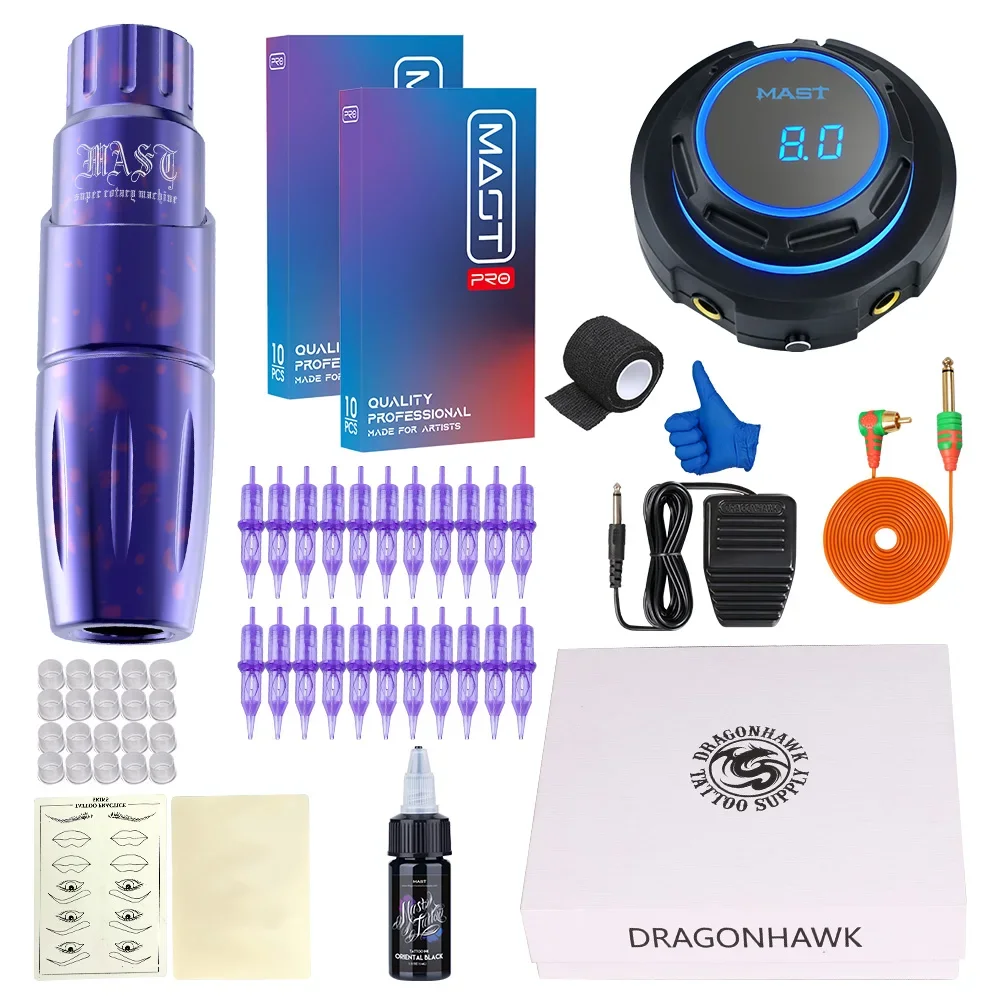 Dragonhawk Rotary Tattoo Pen Kit Wireless Battery Wholesale