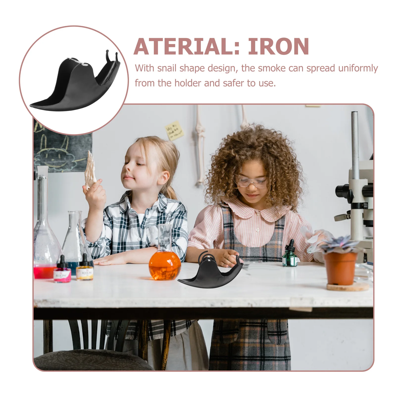 

Premium Iron Holder Snail Design Heat Insulating Fireproof Incense Rack Container Stand Desktop Storage Frame Coil