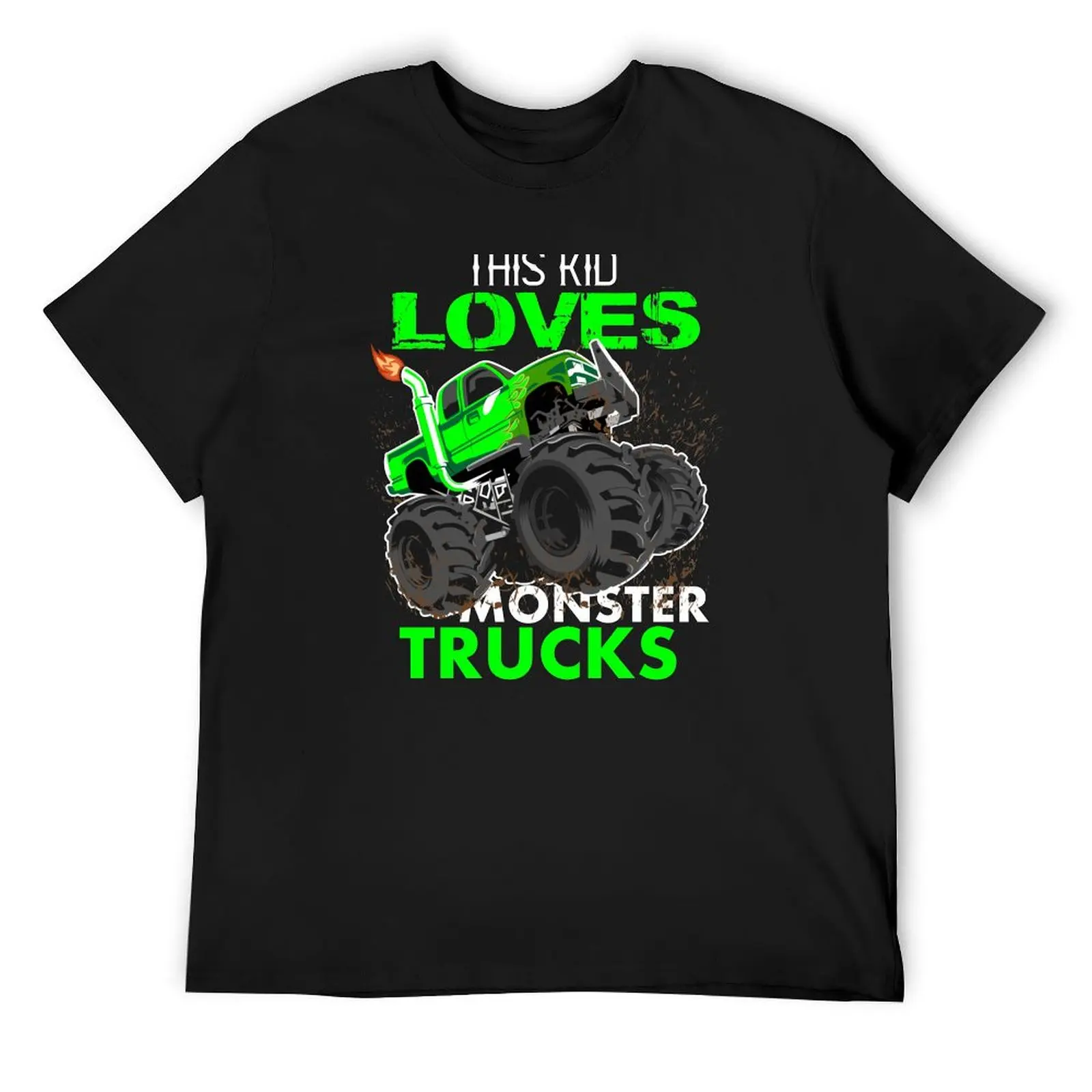 

Youth Monster Trucks, this kid loves monster trucks, Boys car Boys and Girls Gift T-Shirt blacks Louboutins anime men t shirt