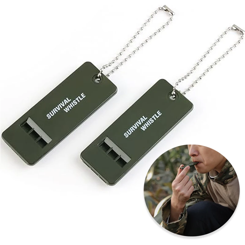 صافرة طوارئ متعددة الصوت، صفارة نجاة ثلاثية التردد، صفارة عالية الملعب للأماكن الخارجية والزلازل والإنقاذ من الكوارث. #1