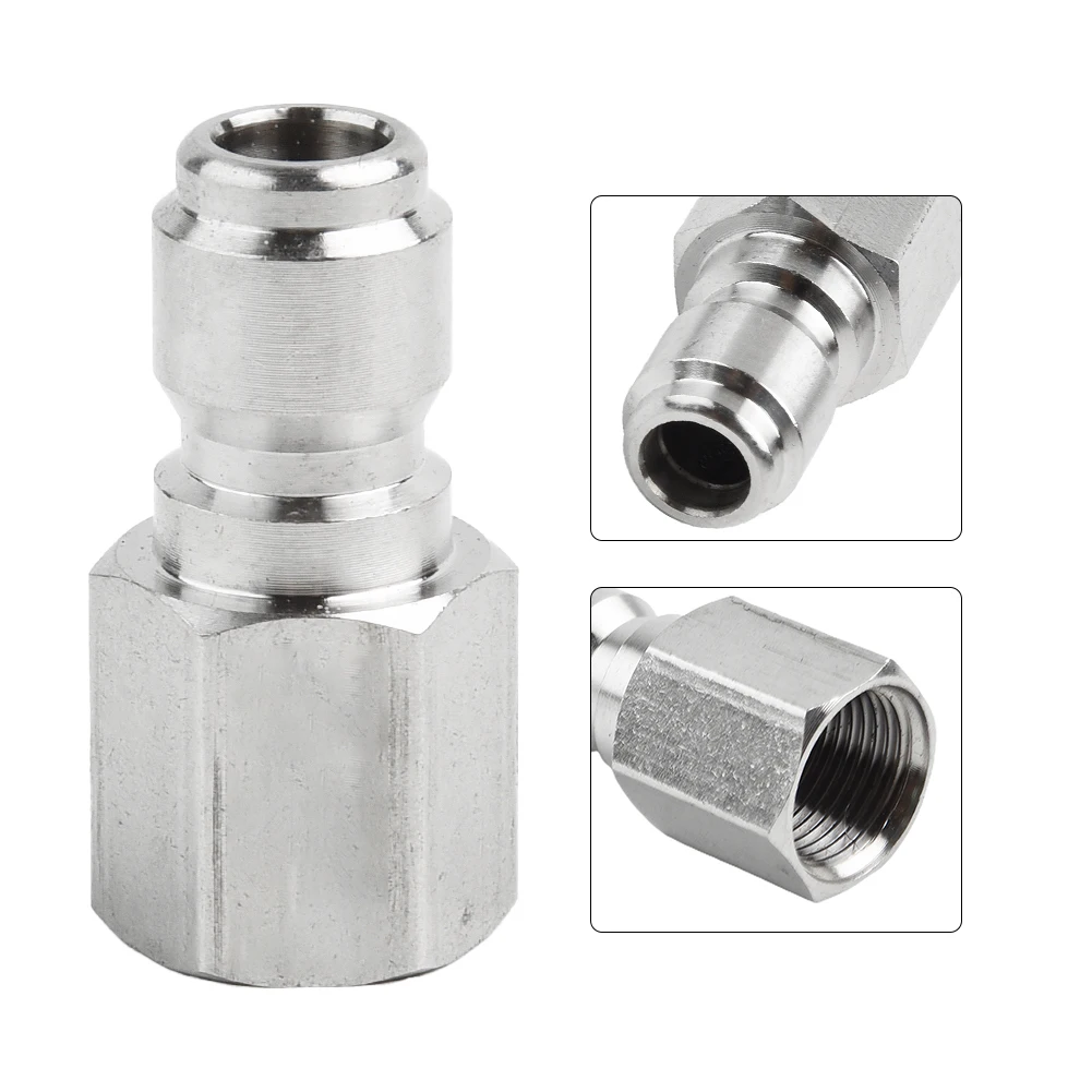 غسالة الضغط الاتصال السريع محول موصلات 14.8 مللي متر إلى 3/8 اقتران أنثى الخيوط المشتركة حديقة غسالة الضغط موصل