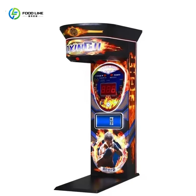 Custom Coin Operated Boxing Game Console Sports Sensing Interactive Equipment Suitable For Indoor Outdoor Amusement Rooms