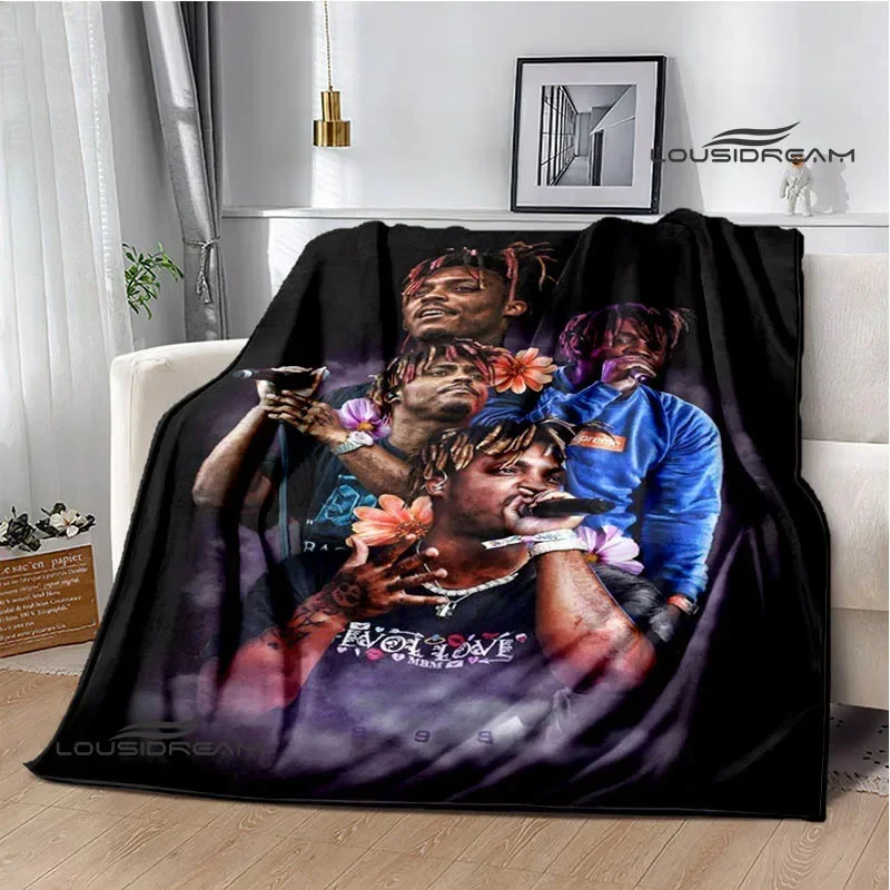 3D Rapper J-Juice-Wrld 999 Retro Print blankets Flannel Warm blanket Soft Cozy Blanket Travel Blankets bed linings Birthday Gift