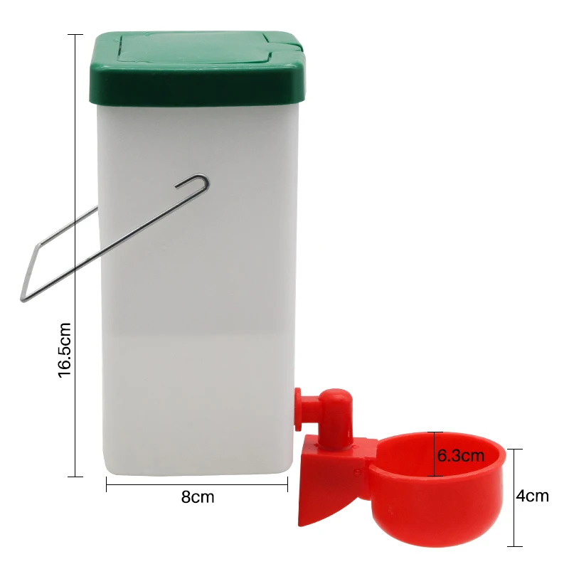 1000ml Geflügel-Automatiktränke mit Wasserbecher und Aufhängehaken für Hühner, Kaninchen, Vögel, automatische Trinkschale, Farmzubehör – Detail 10