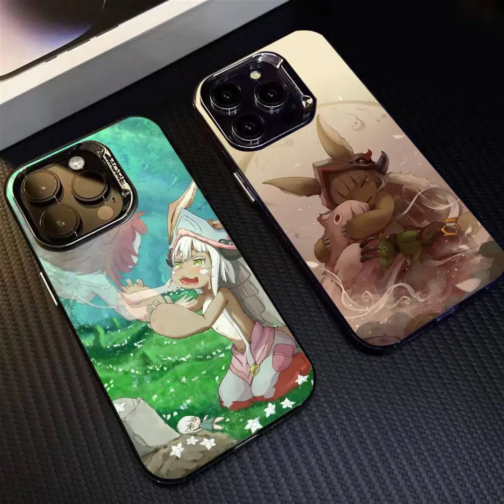 

Made In A-Abyss Nanachi Phone Case For iPhone 16 17 15 14 12 13 Pro Max Black Color Shockproof Cover