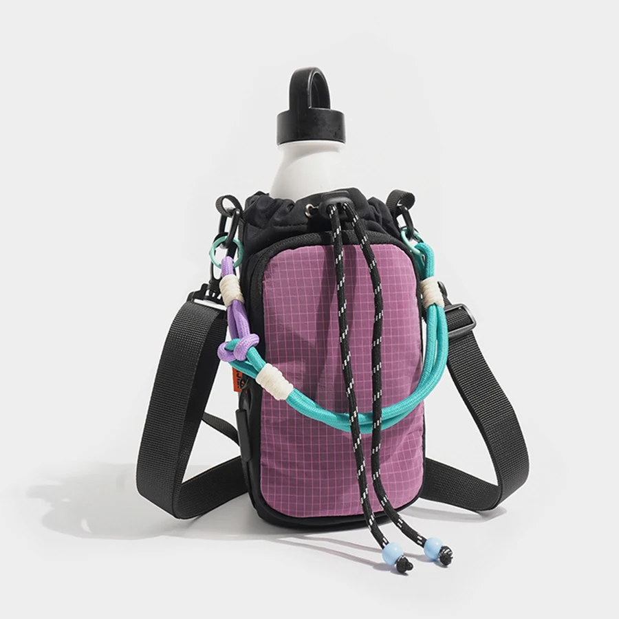 Dopamine Crossbody Water Bottle Bag 2026 New Model Portable Large Capacity Phone Bag  Water Bottle Bag for Students