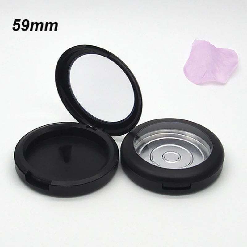 Estuche vacío de polvo para sombra de ojos, contenedores compactos profesionales para colorete DIY, Sub Paquete de lápiz labial portátil, 59mm, 1 unidad, 0/30 unidades