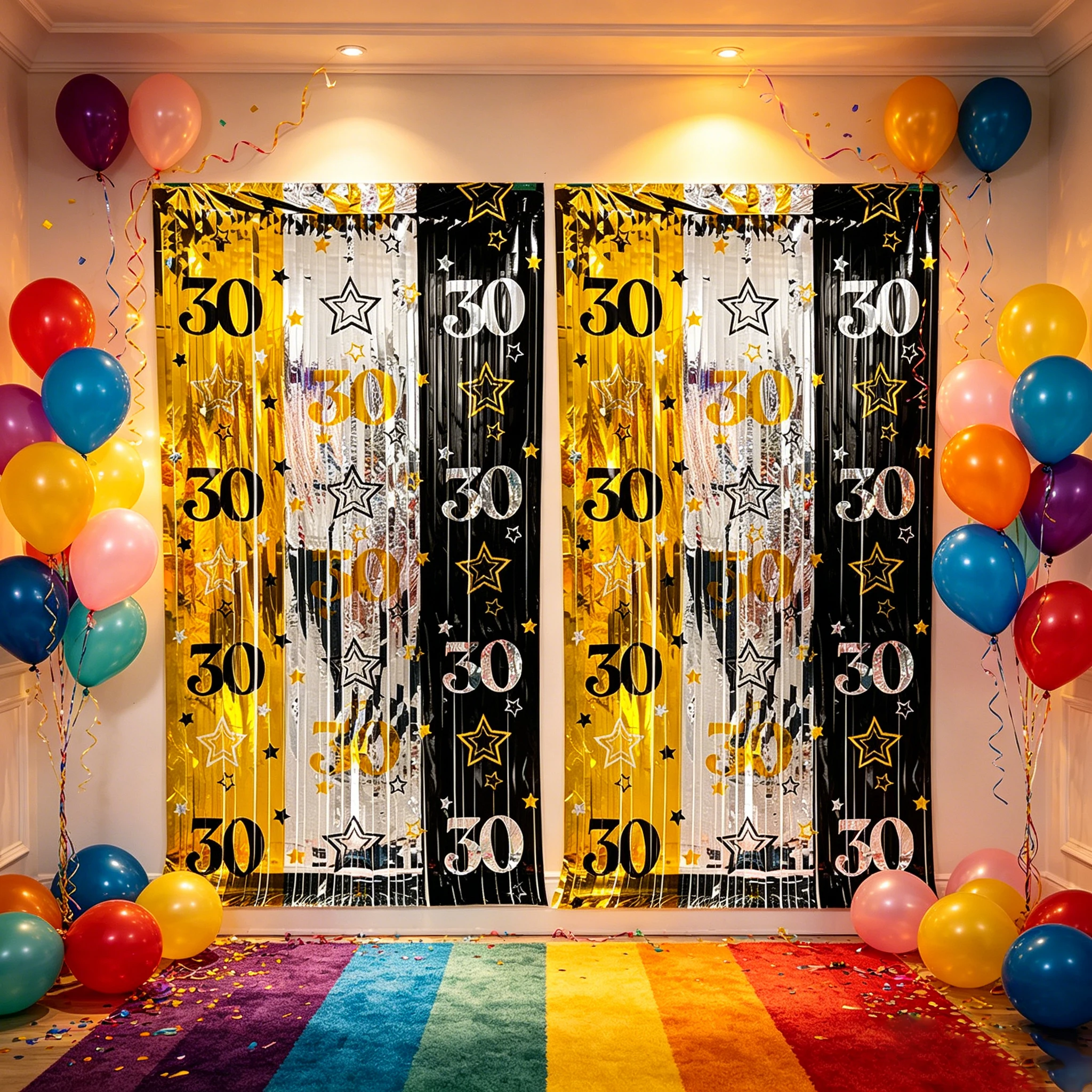 30e verjaardag decoratie achte - Party Banner Gold recensie en prijs