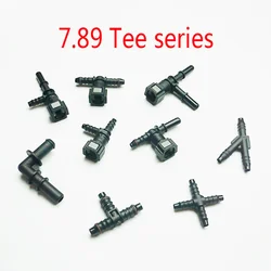 1pcs 7.89 ID6 Auto Car Fuel Line Tee Hose Coupler Nylon Motorcycle Hose Coupler Quick Release Connect Connector Car Accessories