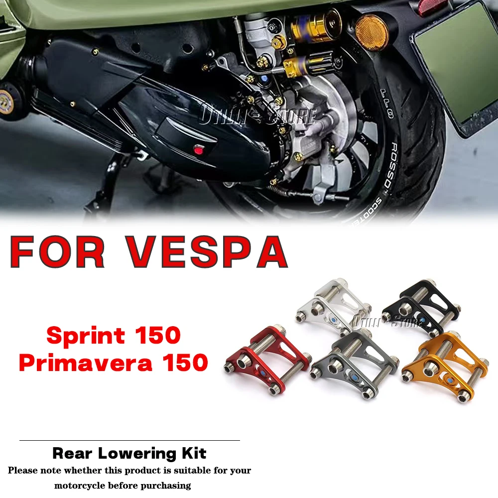 

Motorcycle modification accessories Rear Shock Absorber Suspension Lowering Kit For Vespa Sprint 150 Primavera 150