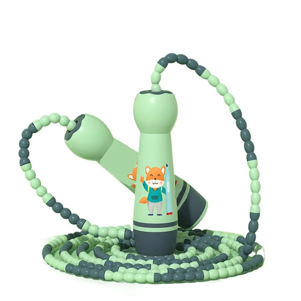 

Lovely Adjustable Child Jumping Rope Fillet Design Cotton Rope Skipping Ropes Cartoon Training Kids Jump Rope Kids Exercise