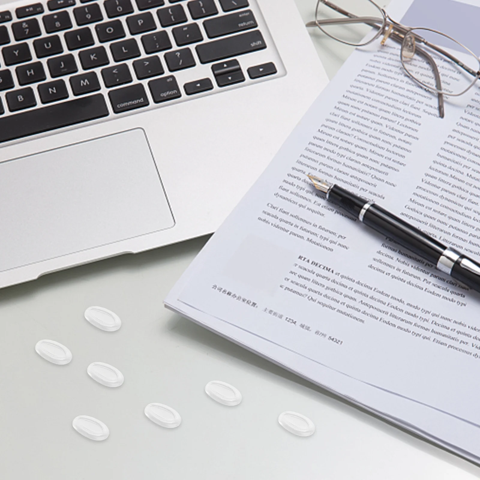 

Eyeglass Nose Pad Replacement Silicone Glasses Nose Pads Cushion Anti-Skid Comfortable Support For Frames Durable