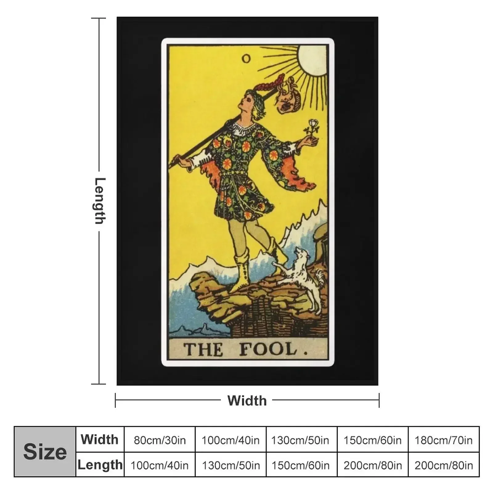 0. The Fool Tarot Card Throw Blanket valentine gift ideas Decorative Sofa Flannels Furrys Blankets