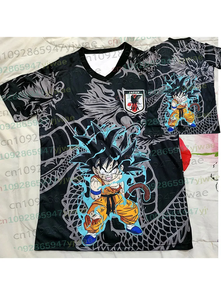 2026New Japanese Anime Dragon Ball Z Special Edition Football Jersey T-shirt Goku Vegeta Adult Men's/Kids Oversize Sports Tshirt - Detail 1