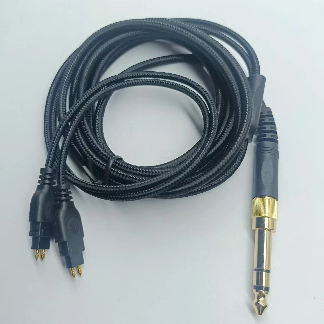 Audiokabel für Sennheiser HD580 HD600 HD650 HD660S HD6XX Headset Gaming-Headset-Kabel 3,5mm + 6,35mm Stecker Geflochtenes Kopfhörerkabel – Detail 3