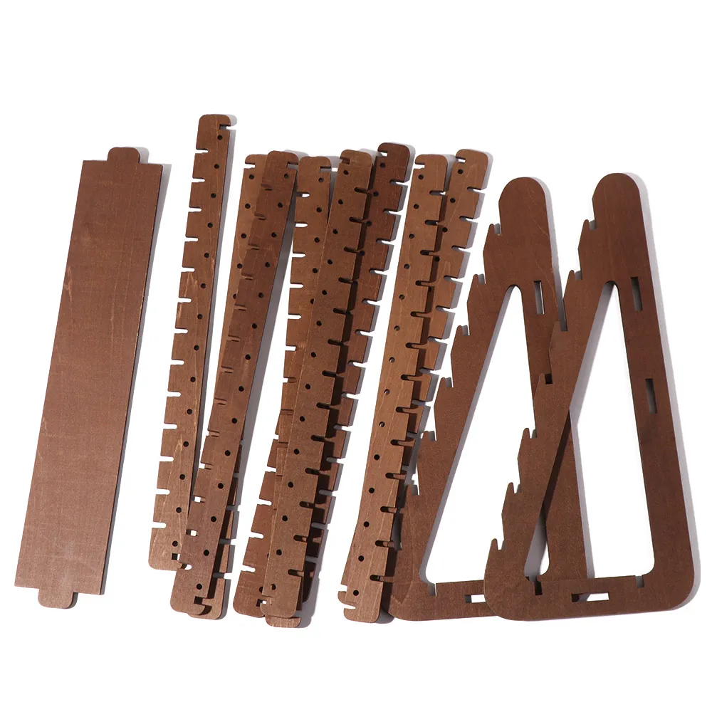 

Деревянный держатель для сережек большой емкости в стиле ретро, деревянный поднос, нержавеющая стойка для сережек, противоскользящая компактная стойка для ювелирных изделий, женский дисплей