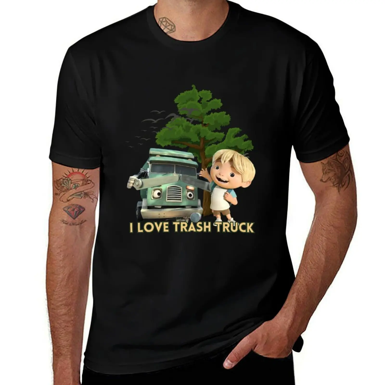 Trash Truck, I love Trash Truck T-Shirt t shirts with prints T-Shirt