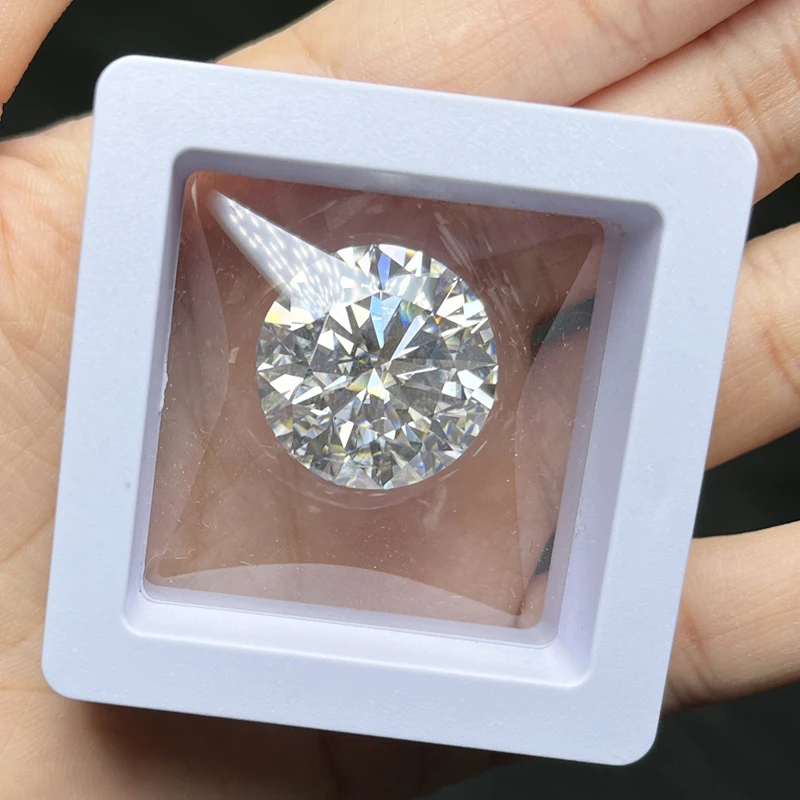 مختبر مويسانيتي فضفاض للحجر ، تمرير اختبار الماس مع غراه ، أبيض فائق ، لون D ، 3EX قطع قطع FL ، إلى 30ct ، حزمة جديدة #5