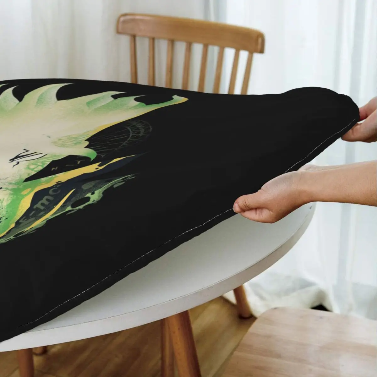 Anime Dr Stone Waterproof Round Tablecloth Oilproof Table Cloth for Kitchen Events Dining Table Cover