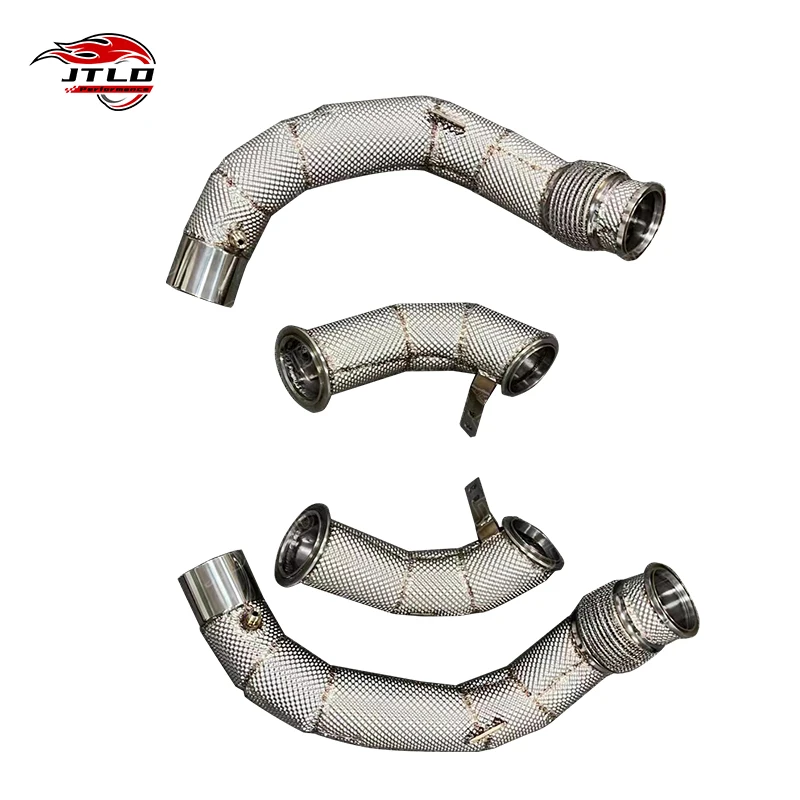 Fast Delivery 304 Stainless Steel  with Heat Shielding Exhaust  System Downpipe for BMW F90 M5