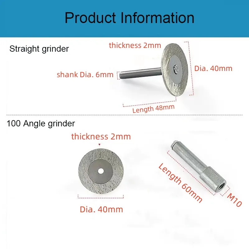 40mm Diamant-Sintersegment-Sägeblatt Steinschneidscheibe Granit Sandstein Beton Beschriftung Gravur Schleifwerkzeug – Detail 5