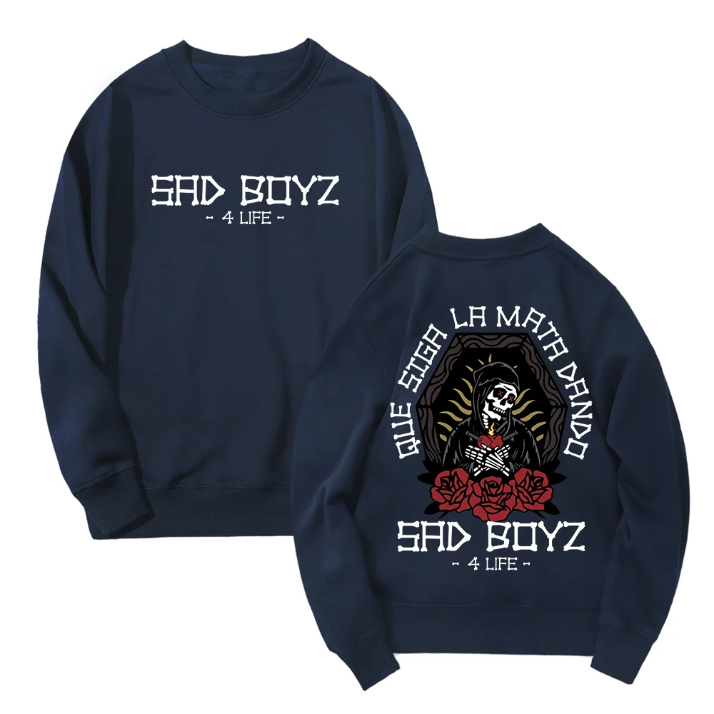 سويت شيرت Sad Boyz 4 Life Tour Merch Junior H بياقة دائرية وأكمام طويلة ملابس الشارع الشهير للنساء والرجال ملابس الهيب هوب