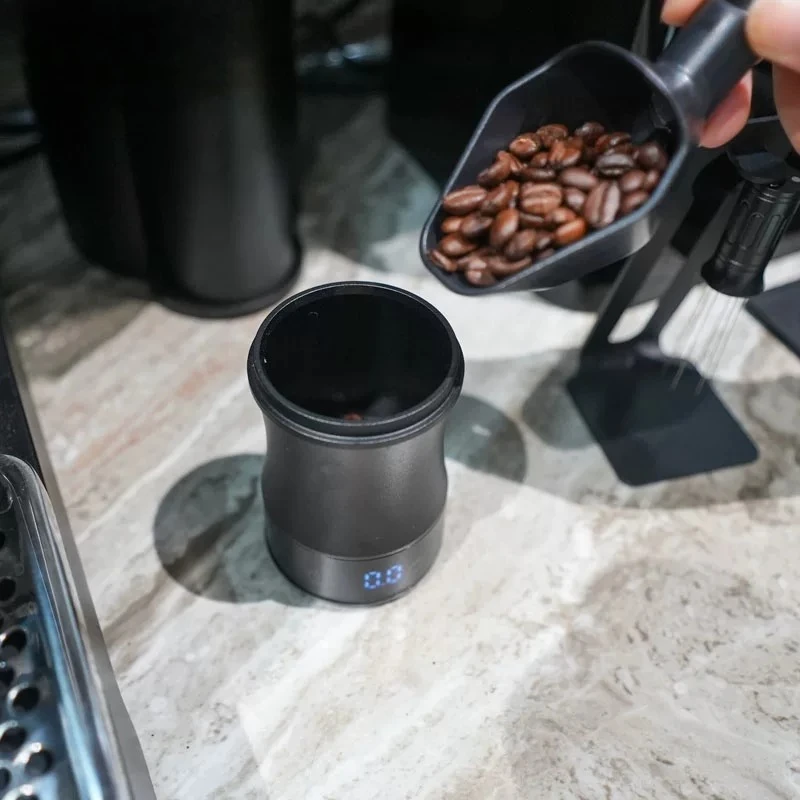 Portable LED Digital Coffee Scale Removable Dosing Cup Espresso Weighing Tool for 58mm Portafilter