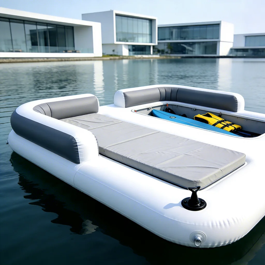 Make-to-order Water Inflatable PVC Sofa Pool Outdoor Commercial Use Play Area Equipment Floating Soft Play Party Lounge