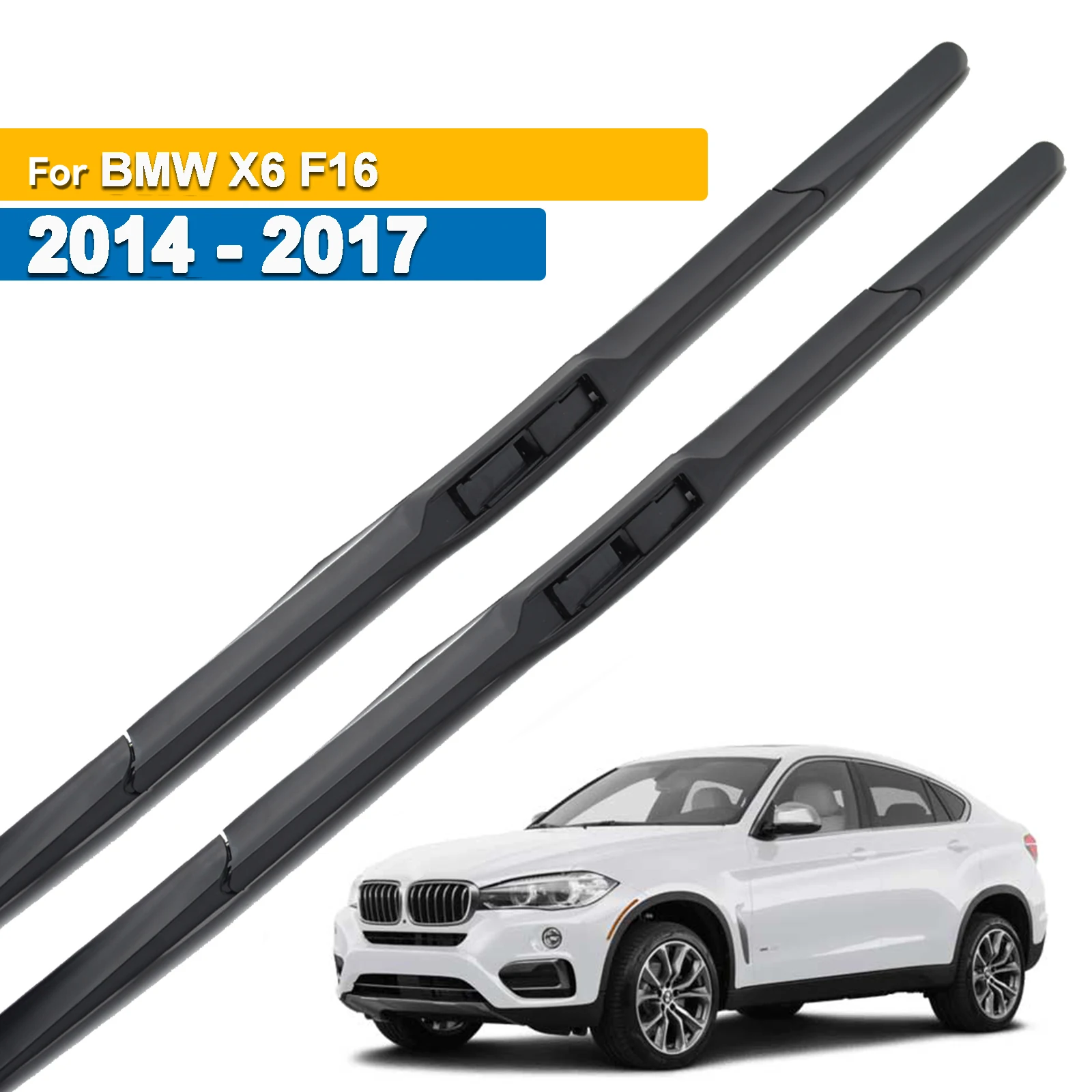 Image of Erick delle Tergicristallo Anteriore Tergicristallo Lame Per BMW X6 F16 2014 2015 2016 2017 Parabrezza Parabrezza Parabrezza 24 "+ 20" cod004