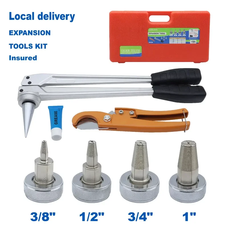 Manual PEX Pipe Expansion Tool Kit for KING SMART F1960 Mechanical Axial PEX Expander with Pipe Cutter within