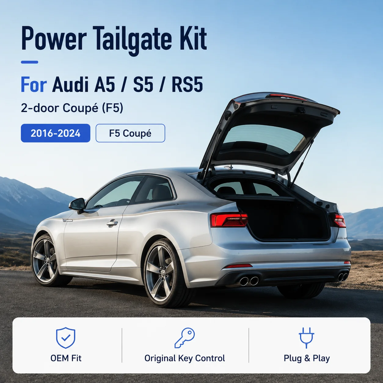 For Audi A5 S5 RS5 2-door coupé F5 2016-2024 Car Automatic Lifting kit Opening Trunk Intelligent Electric Lift Tailgate