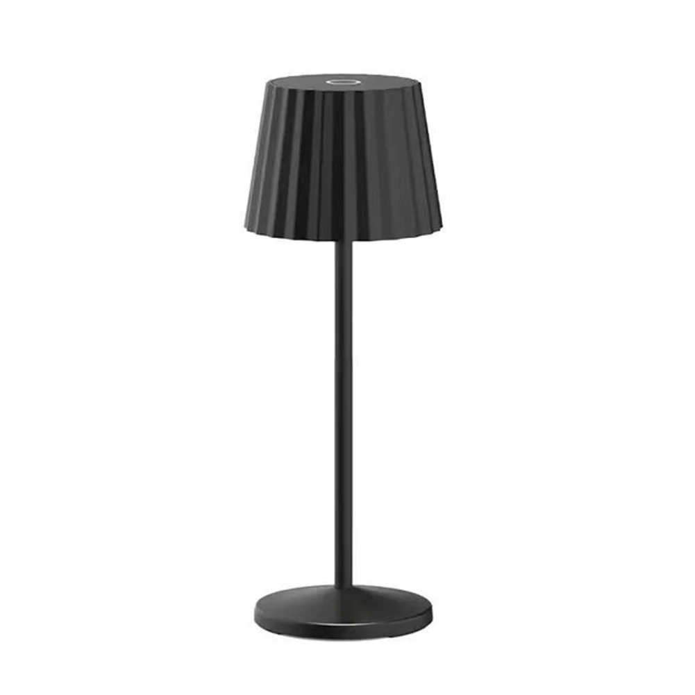 

N84R 3W LED Desk Lamp Cordless Desk Lamp 2000mAh Rechargeable Portable Desk Lamp for Bedroom Decorative Desk Lamp Black