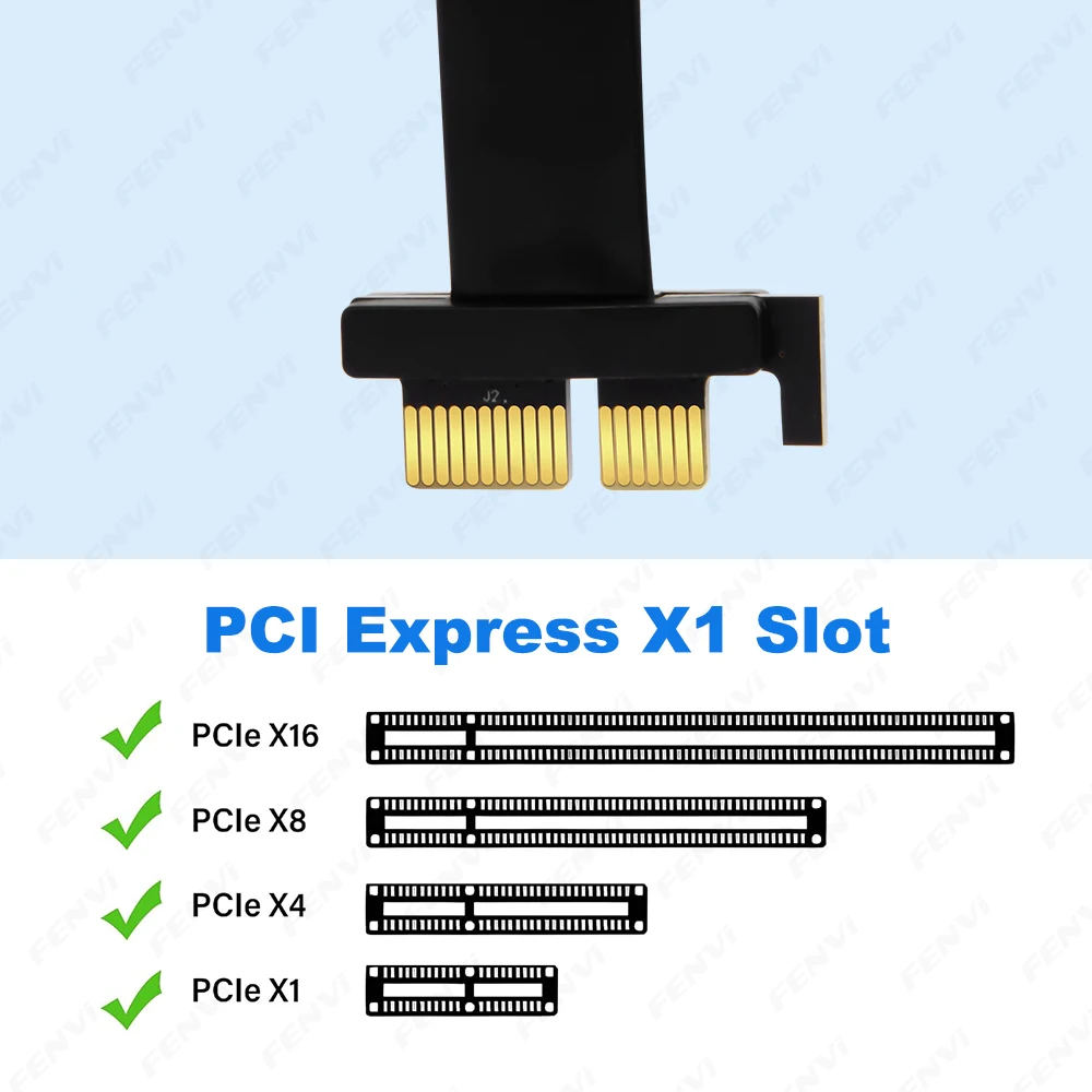 PCIE X1 Riser Cable 180° 90° Right Angle 8Gbps 10CM PCI Express X1 Extension Cable for PCIE Devices Motherboard Extender