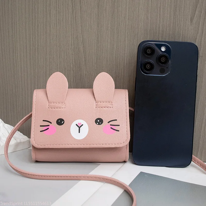 Cute Kids Princess Mini Handbag PU Leather Small Crossbody Shoulder Bag For Baby Girls Children Coin Purse Wallet Daily Gift