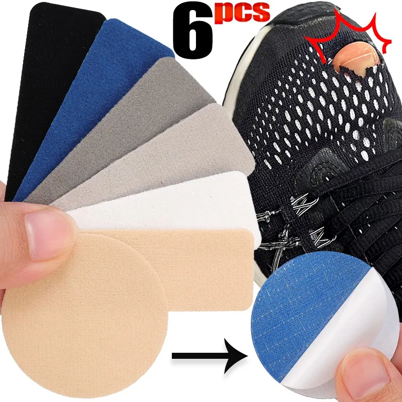 

Worn Shoe Sticky Repair Patch Shoe Scratch Adhesive Repair Sticker Damaged Shoes Round Rectangle Paster Foot Protection Parts