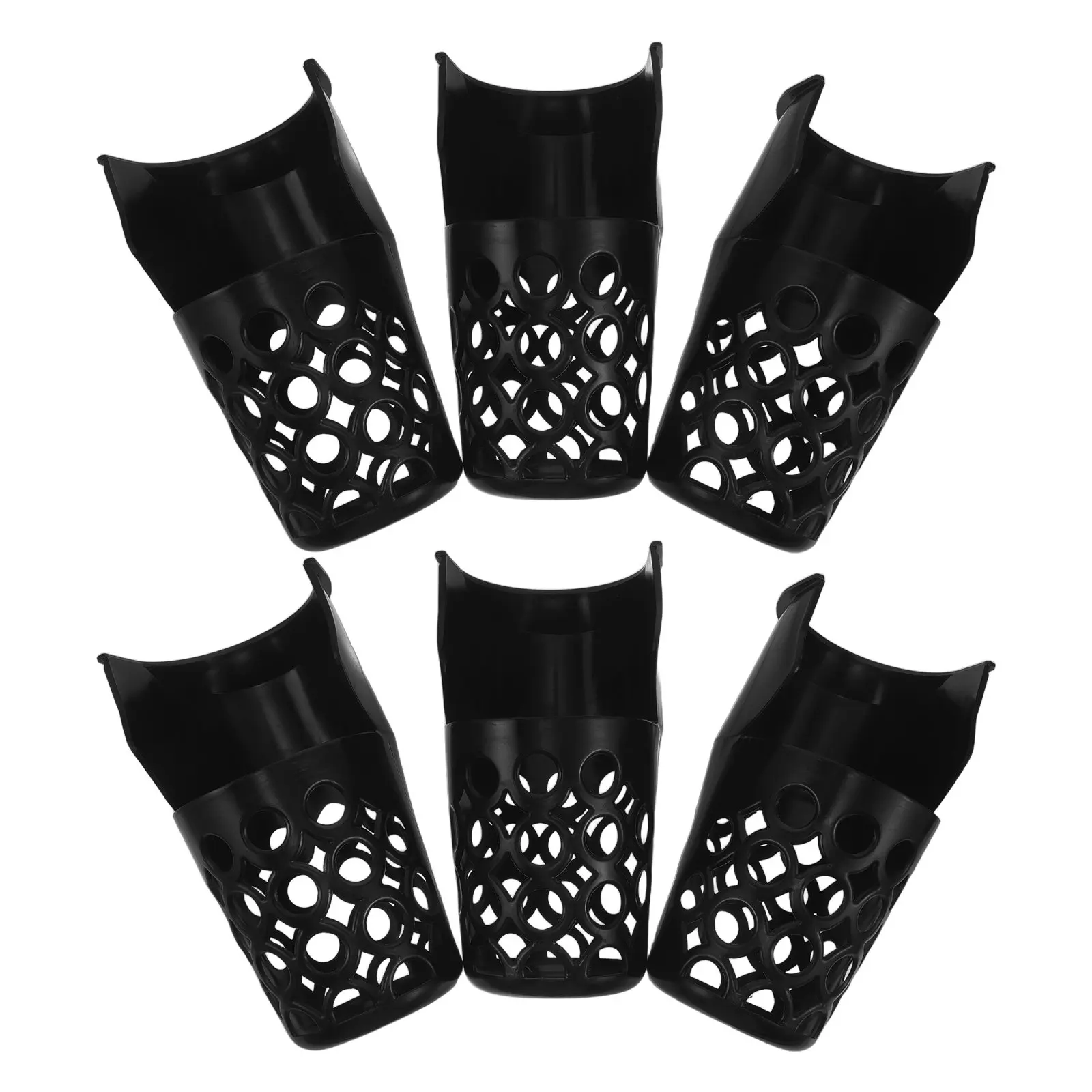 6Pcs Heavy Duty Pool Table Pockets Replacement Plastic Billiard Pocket Inserts Antistatic Billiards Table Accessories